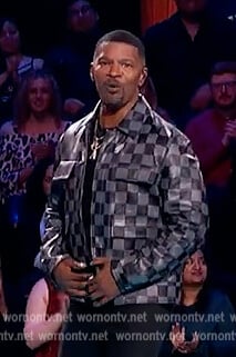 Jamie's checker jacket on Beat Shazam