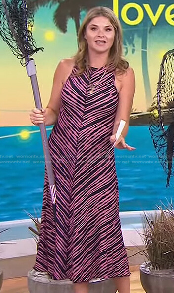Jenna's pink tie dye stripe dress on Today