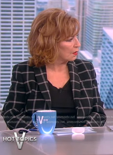 Joy's windowpane blazer on The View