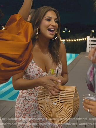 Leva's wood panel bag on Southern Charm