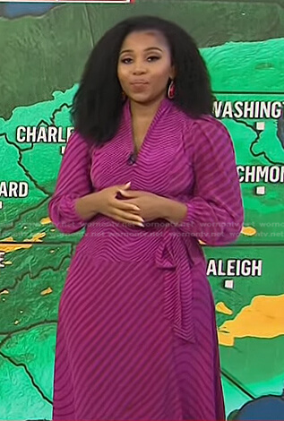 Somara Theodore's pink striped dress on Today