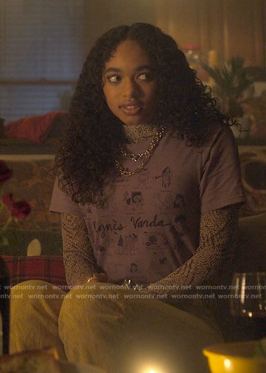 Tabby's Agnes Varda t-shirt on Pretty Little Liars Original Sin