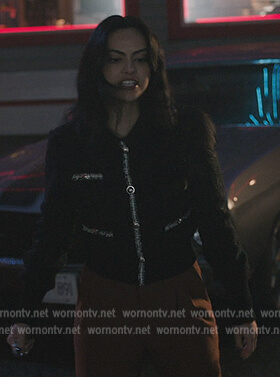 Veronica's black tweed jacket on Riverdale