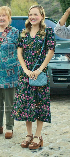 Ainsley's floral midi dress on Loot
