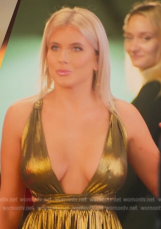 Alexandra gold metallic dress on Selling the OC