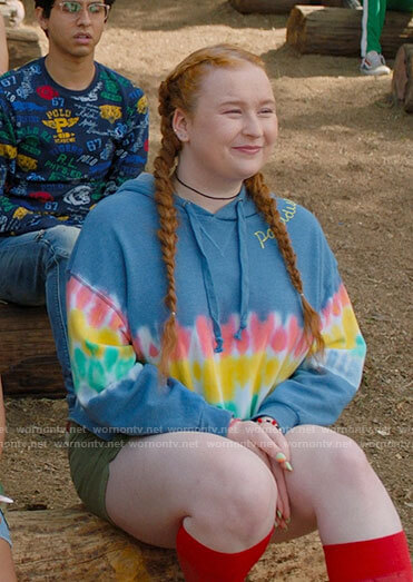 Ashlyn's tie dye paradise hoodie on High School Musical The Musical The Series