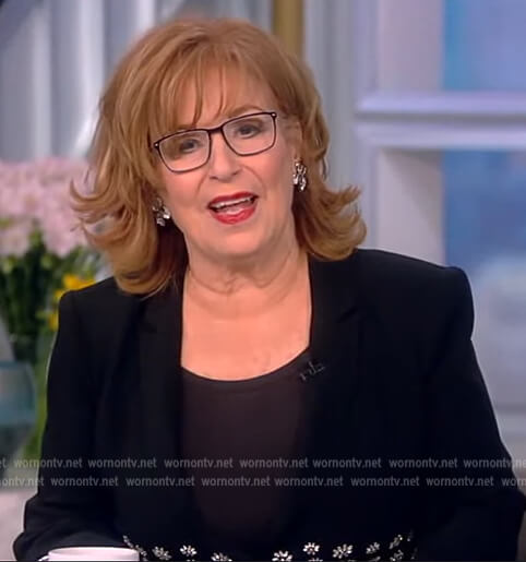 Joy's embellished blazer and pants on The View