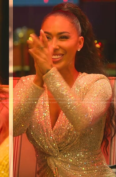 Kayla's sequin twisted mini dress on Selling the OC