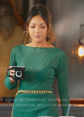 Lauren's green sheer mini dress on Selling the OC