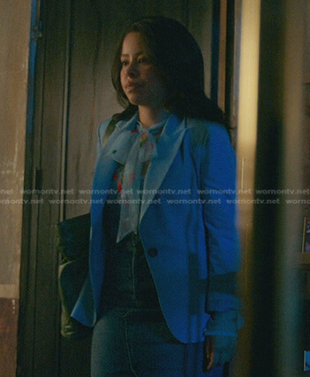Mariana's blue blazer on Good Trouble