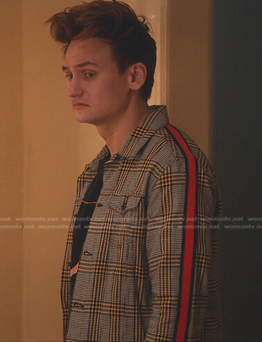 Michael's grey plaid jacket on Everythings Trash