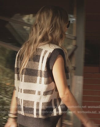 Naomie's plaid sweater vest on Southern Charm