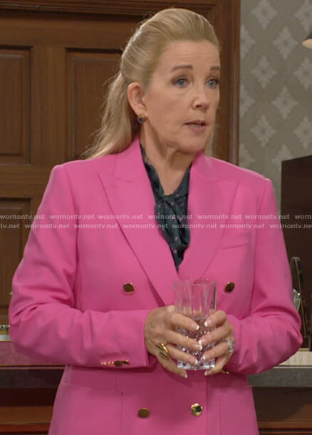 Nikki's pink suit on The Young and the Restless