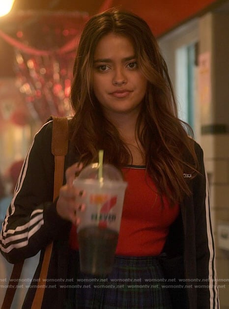 Noa's black track jacket on Pretty Little Liars Original Sin