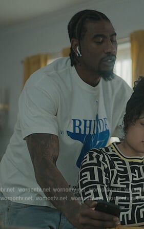 Rod's Rhude graphic tee on The Chi