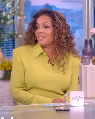Sunny's lime shirtdress on The View
