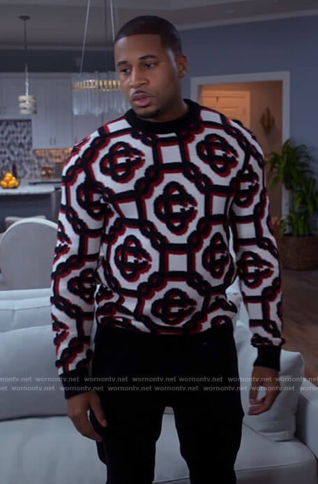 Zac's printed sweater on Tyler Perrys Sistas