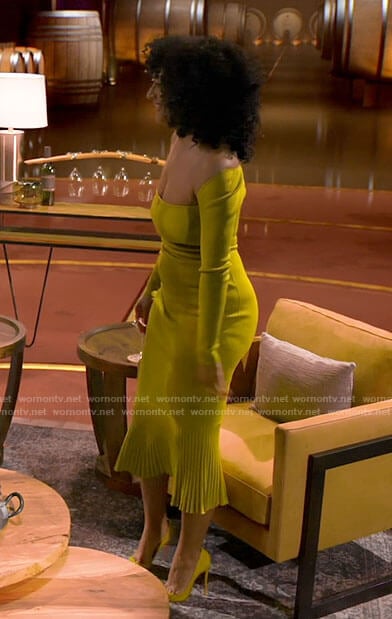 Tracee Ellis Ross's yellow dress on Hart to Heart