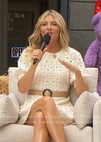 Amanda's lace mini dress on The Talk