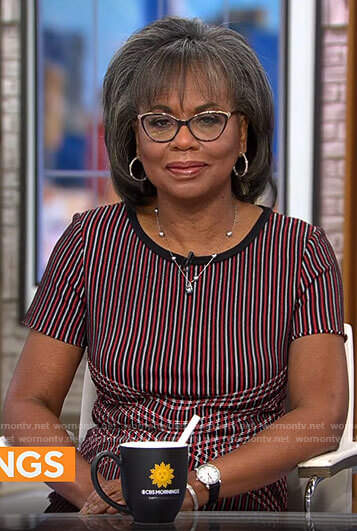 Anita Hill's striped dress on CBS Mornings