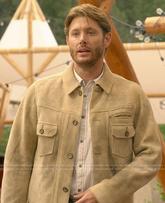 Beau's beige suede jacket on Big Sky