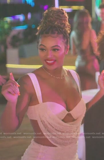 Bria's reunion outfit on Love Island USA