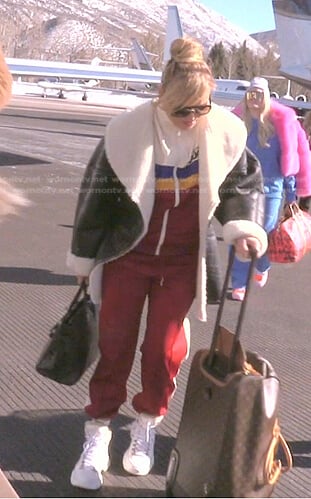 Diana's colorblock track jacket and pants on The Real Housewives of Beverly Hills