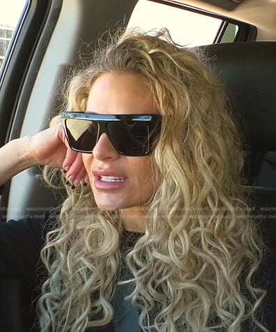 Dorit's black sunglasses on The Real Housewives of Beverly Hills