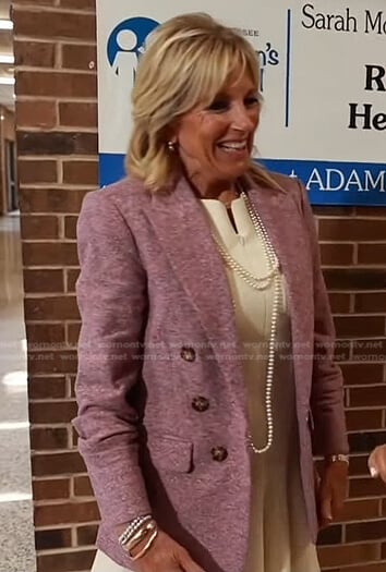 Jill Biden's pink double breasted blazer on Today