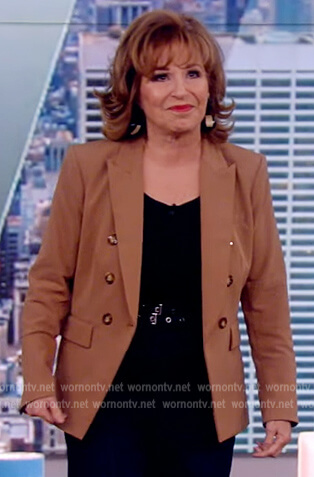 Joy's brown double breasted blazer on The View