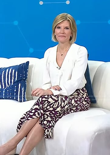 Kate's abstract print skirt  on Today