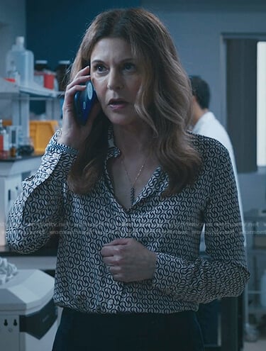 Kit's print blouse on The Resident