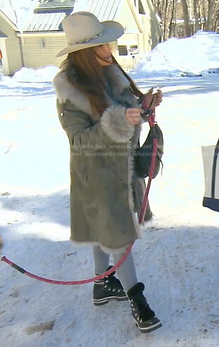 Kyle's studded combat boots on The Real Housewives of Beverly Hills