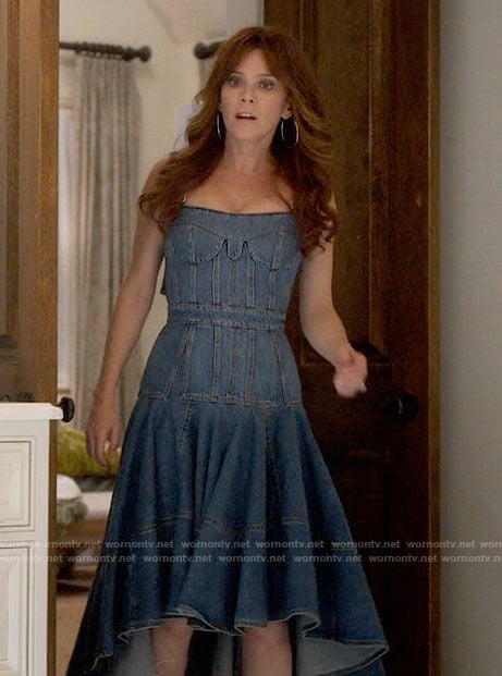 Nicky's denim bustier dress on Monarch