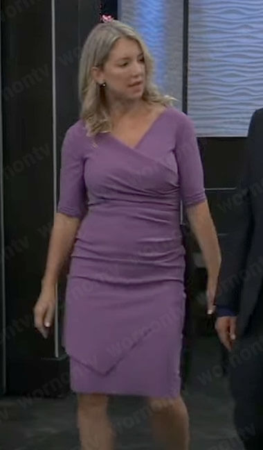 Nina's purple dress on General Hospital