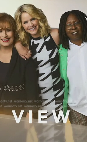 Sara's houndstooth opening credits dress on The View