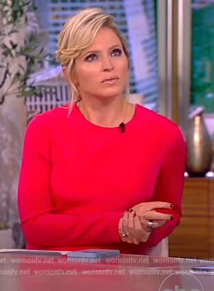 Sara's pink jumpsuit on The View