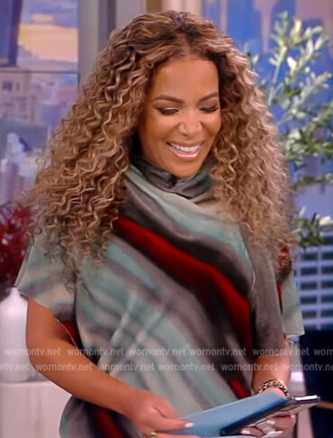 Sunny's stripe printed dress on The View
