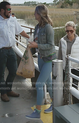 Taylor's blue rain boots on Southern Charm