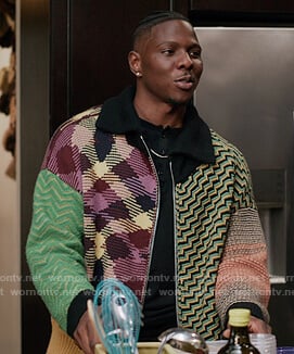 Cam's mixed print hoodie on All American Homecoming