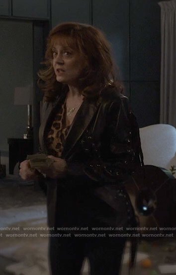 Dottie's lace up leather jacket on Monarch