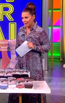 Gretta Monahan's printed shirtdress on The View