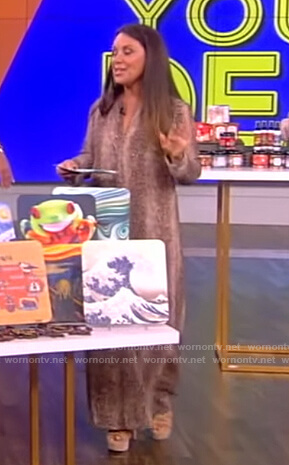 Gretta Monahan's snakeskin print maxi dress on The View