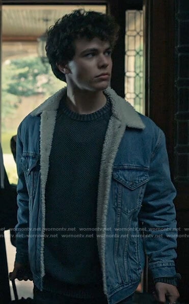 Jake's denim sherpa-lined jacket on Chucky