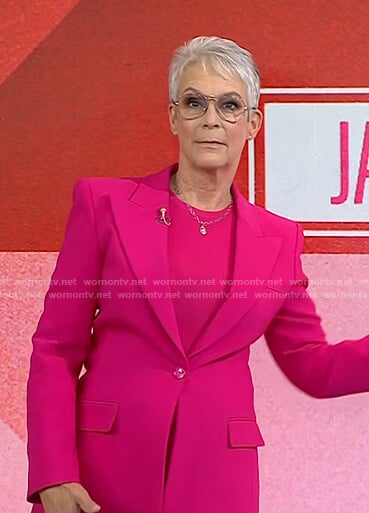 Jamie Lee Curtis's pink blazer on Today