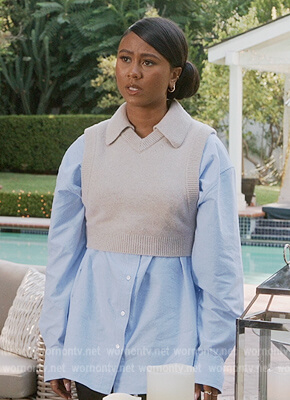 Keisha's layered sweater on All American Homecoming