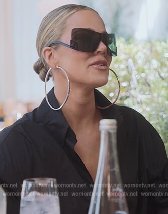 Khloe's black sunglasses on The Kardashians