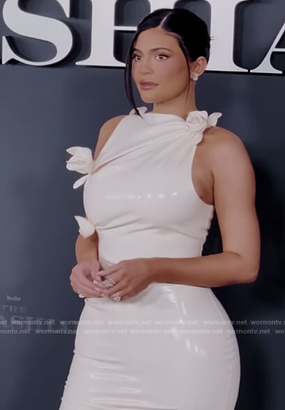 Kylie's bow embellished dress on The Kardashians