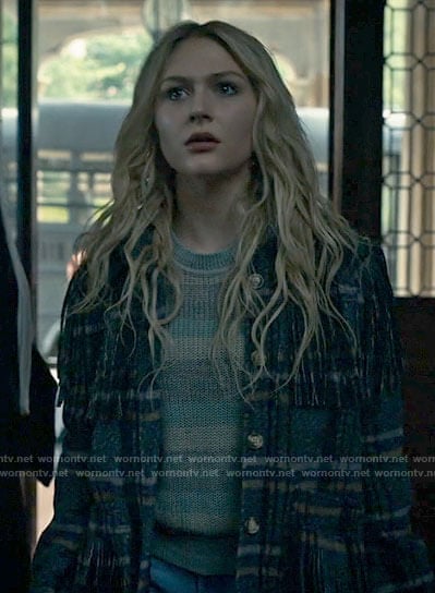 Lexy's plaid fringed jacket on Chucky