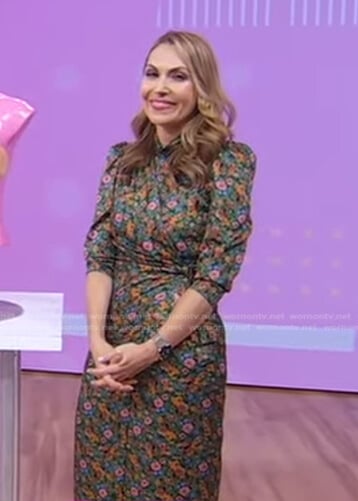 Lori's green floral dress on Good Morning America